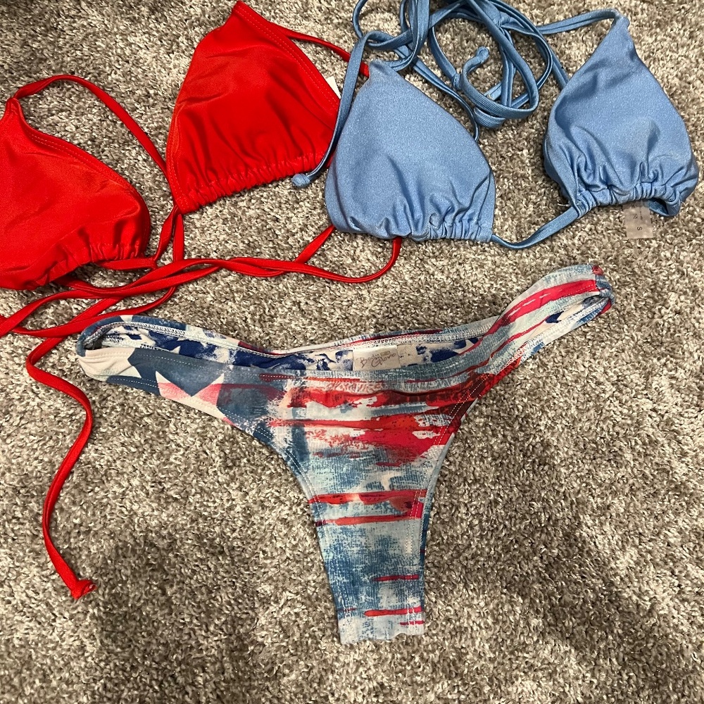 American flag bikini set